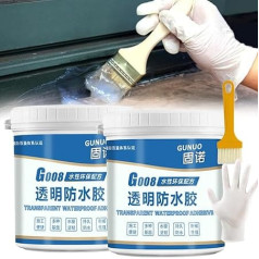 Cap Cut Waterproof Adhesive, Capcut Waterproof Adhesive, Gunuo G008 Waterproof Adhesive, Goo8 Transparent Waterproof Adhesive, Super Invisible Waterproof Agent Glue Shower (350 g, 2 Pieces)