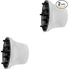 FRCOLOR Pack of 2 Hair Dryers Large Hood Hair Styling Diffuser Adjustable Hair Dryer Diffuser Travel Diffuser Hair Dryer Attachment Hair Diffuser for Curly Hair Hair Dryer Shark Diffuser Pieces White