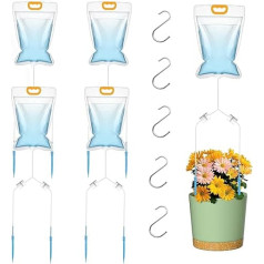 5 x 3.5 L Drip Irrigation Bags with Adjustable Flow Automatic Plant Watering System Home Sprinkler Device for Indoor and Outdoor Use (ZWDSB-1-2-5)