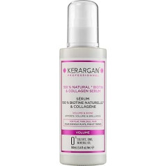 Kerargan - Volumenbildendes Haarserum mit Biotin & Kollagen - Für Feines, Plattes, Mattes Haar - Glanz und Stärkung - Ohne Sulfate, GMO, Mineralöl - 100ml