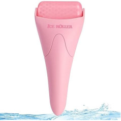 Ice Roller for Face, Eyes and Full Body Relief, Face Roller Skin Care Tool for Migraines and Blood Circulation (Pink Handle + Pink Roller Head)