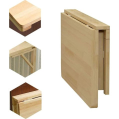 Chewynp Folding Dining Table Wall Computer Desk Solid Wood Desk for Wall Desk 1.7 cm Thick OneColor 70 x 50 cm / 28 x 20 Inches