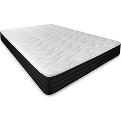 Dreaming Online - Viscoelastic Pocket Visco Reversible Mattress 90 x 190 cm (Winter Summer Face) Firmness Medium to High Hardness, Thickness 20 cm, Mite-Resistant, Antibacterial and Hypoallergenic