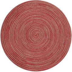Collbath Runde Tischsets Aus Geflochtene Platzsets rutschfeste Und Hitzebeständige Tischmatten Ideal Für Esstische Und Als Untersetzer Für Töpfe Und Schalen