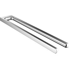 Emco Trend 02500146 Hand Towel Rail 2-Arm Rigid for Wall Mounting Length 430 mm Chrome