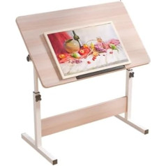 Folding Drawing Table, Height Adjustable Drawing Table, Art Table for Reading, Playing and Painting for Couch Sofa Table in Home Office (Size: 80cm)