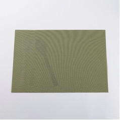 Amdxd 4er Set Tischset Abwaschbar Quadratisch, 70% PVC+30% PET Platzset Boho Rechteckig mit Tafelgeschirr Muster Anti-Rutsch, Tischuntersetzer Couchtisch Grün für Speisetisch Platz-Matten, 45x30CM