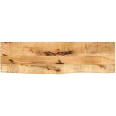 Vidaxl Table Top 100 x 30 x 3.8 cm Tree Edge Solid Wood Rough Mango Wood