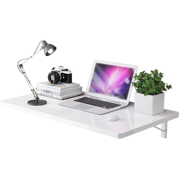 ‎Generisch Klappbarer Wandtisch für den Außenbereich, Klapptisch, Wandmontage, Laptop-Schreibtisch für Schlafzimmer und Küche, platzsparender Arbeitsplatz, schwimmend und faltbar, L 60 x B 30 cm