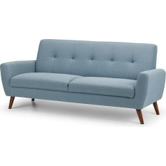 Julian Bowen Monza 3 Seater Sofa Blue