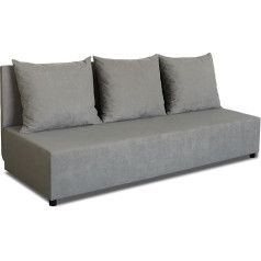 Bonni Tania 3 24 Sofa Couch with Sleep Function and Storage Compartment (Grey)