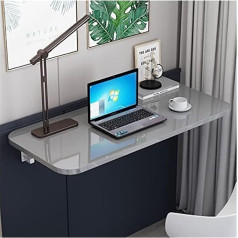 Generisch Klapptisch zur Wandmontage, für Zuhause, Büro, Waschküche, Garage, Keller, Arbeitszimmer oder Küche, Grau (90 x 40 cm)