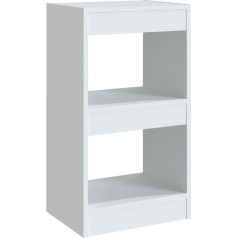 Vidaxl Bookcase, Room Divider, Standing Shelf, Filing Shelf, Wall Shelf, Room Divider, Storage, Office Shelf, Multi-Purpose Shelf, White, 40 x 30 x 72