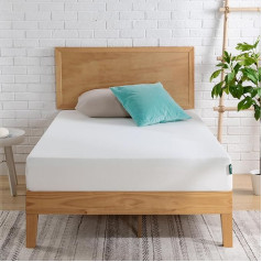Zinus Conventional Mattress Bed, Memory Foam, White, 90 x 190 cm