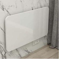 ‎Generisch Klappbare Werkbank zur Wandmontage, zusammenklappbarer Blatttisch, zusammenklappbarer Tisch, Arbeitsplatzregal, schwebendes Wäscheregal mit Metallhalterungen, für kleinen Raum, 110 x 20 cm