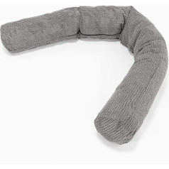 Lounge Pug , CloudSac C150-L Side Sleeper Pillow Latex Flakes Blend, Pom-Pom Anthracite