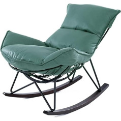 Mingone Rocking Chair, Living Room Design, Relaxing Lounger, Rocking Chair, Modern Recliner Chair for Living Room, Bedroom, Green