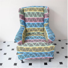 Aqigr Armchair Cover Stretch Cover for Wing Chair, Elastic Armchair Cover for TV Chair, Relaxing Chair, Decorative Armchair Protector, Sofa Cover (Colour: #24)