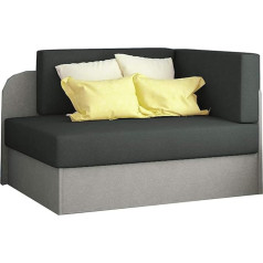 Moeblo Raisa Sleeping Chair, Sofa with Sleep Function and Bed Box, Couch for Children's Room, Sofa Bed, Foam Sofa Set, Upholstered Sofa