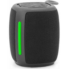 pārnēsājamais bluetooth LED skaļrunis spk-bt-led-03-bk rms 2x 5W, iebūvēts mikrofons, melns, usb, aux, microsd