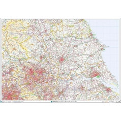 Postcode Sector Map - (S13) - Yorkshire - Plastic Coated Wall Map