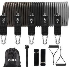 VEICK Resistance Bands for Workout Exercise Bands Workout Bands Resistance Bands Resistance Bands Set with Handles for Men Women, Weights for Strength Training Equipment at Home