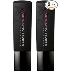 SEBASTIAN PROFESSIONAL PENETRAITT – reparierendes Shampoo (250 ml) – pflegendes Haarshampoo für chemisch behandelte, stark geschädigte Haare – kräftigt und regeneriert (Packung mit 2)
