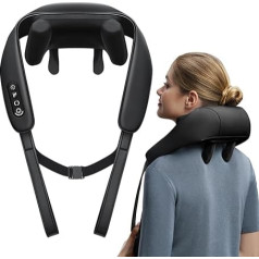 Neck and Shoulder Massager, Shiatsu Neck and Shoulder Massager with Heat, 4D Kneading Shiatsu Deep Tissue Massager, Electric Massager for Neck, Back, Shoulders and Legs