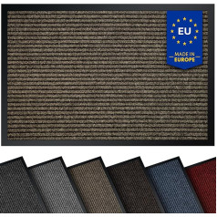 comflor High-Quality Doormat, Beige, 90 x 150 cm, Large for Indoor and Outdoor Use, Dirt Trapper Mat, Non-Slip, Washable and Weatherproof, Door Mat for Entrance Area and Outdoor Use, Runner, Hallway,