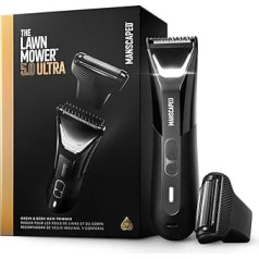 Manscaped® The Lawn Mower® 5.0 Ultra: SkinSafe® Intimate and Body Hair Trimmer Man, Body Groomer, Two Functions - Trimming and Smooth Shaving, Hair Removal, Waterproof, Battery Operated, with Case