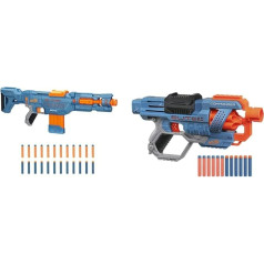 Nerf Elite 2.0 Echo CS-10 Blaster - 24 Nerf Darts, 10 Dart Clip Magazine, 4 Tactical Rails & Elite 2 Commander RD-6 Blaster, 12 Nerf Darts, 6-Dart Rotation Drum, 6.7 x 36.2 x 24.1 cm