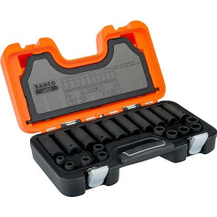 Bahco D-DD/S20 Impact Shallow/DEEP Socket Set, Orange