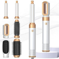 Air Styler 6 in 1 Magic Styler with 1000W Hair Dryer Hair Dryer Hair Brush Blow Dryer Brush Automatic Air Curls Straightening Brush for Drying Curling Straightening