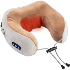 GLOBAL RELAX® Tenzo Mini Cervical Massage Pillow 6 Massage Modes Ergonomic Design Cushion Portable and Standalone Relaxes and Relieves Muscle Soreness