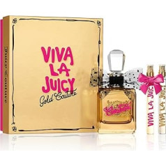Juicy Couture Gold Couture Set Trio Eau de Parfum Spray for Women, Pocket Spray, Sensual Fragrance, Floral and Fruity, Gift for Women