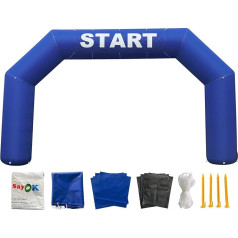 Sayok Outdoor Inflatable Arch, Inflatable Arch, Inflatable Start Line, Race Arch Banner with Air Blower for Promotional Event (Blue)
