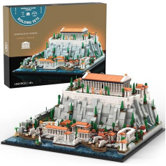 Givenni Architecture Landmark Collection The Acropolis in Athens Building Set; Collectible Model for Adults; Compatible with Lego (1947 Pieces)