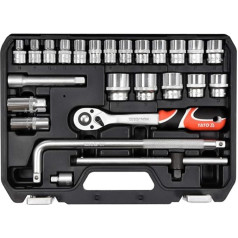 Yato Professional 1/2 Inch Socket Set 25 Pcs As Drive System (38741)