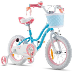 Royal Baby Stargirl Children's Bicycle Girls' Bicycle Stabilisers 12 14 16 18 Inch from 3-10 Years Pink Blue Purple Children's Bicycle