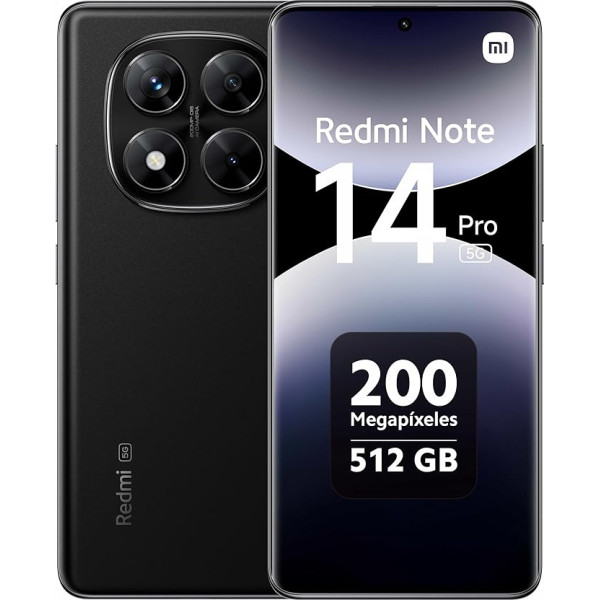 Xiaomi Redmi Note 14 Pro 12+512GB 6.67 Inch 5G Midnight Black EU