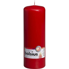 Bolsius Outdoor/Indoor Pillar Candle 200x70mm - Red