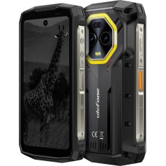 Ulefone Armor Mini 20 Pro 5G Outdoor Smartphone, Palm Size, 5G Dimensity 6300 16GB+256GB, 6200mAh Battery Wireless Charge, 64MP + 50MP Night Vision Camera, 4.7 Inch HD+90Hz, IP68 Waterproof Android