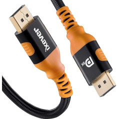 IXEVER DisplayPort Cable 1.4[2m], 8K DisplayPort 1.4 Cable, 4K@144Hz, 8K@60Hz 32.4Gbps HBR3 HDR10 HDCP 2.2 for TV, Gaming Monitor, Projector