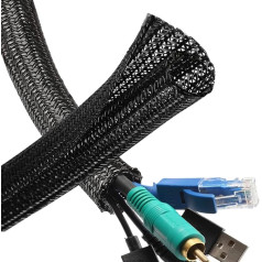 Cable Bag 1 m + 100 Cable Ties (4 x 200) Cable Organiser Cable Protector Cable Ties Electric Cable Winder Cable Winder