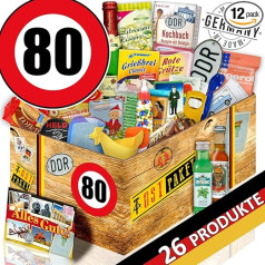 Gift Basket/Birthday 80 / DDR Box Mama / 24 x Allerlei