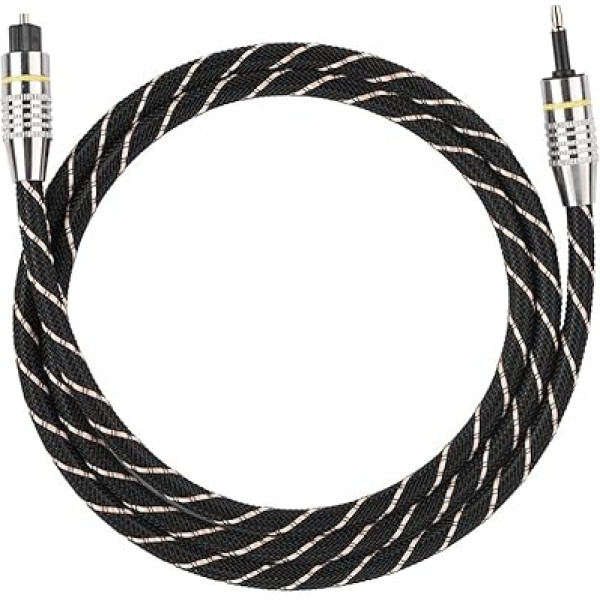 Digital Fibre Optic Toslink to 3.5mm Mini Toslink Jack Adapter Cable for DVD/CD/PC/PS II/PSIII/HDVD 1m