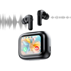Wireless Earbuds Noise Cancelling Headphones with Touchscreen In-Ear Active Noise Cancelling Headphones Bluetooth Wireless with Screen Wireless Earphones Headphones