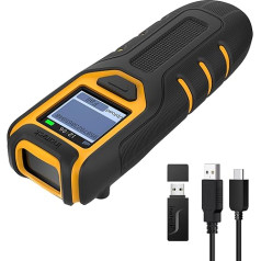 Inateck Barcode Scanner Bluetooth, 1D 2D QR Code Scanner Wireless 2.4GHz, Portable Wireless Barcode Scanner with Screen, Handheld Scanner with App and SDK, BCST-47