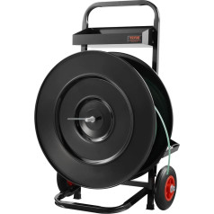 VEVOR Strapping Trolley, Dispenser for PET, PP, Fibre, Steel Strapping Tape with 16/8