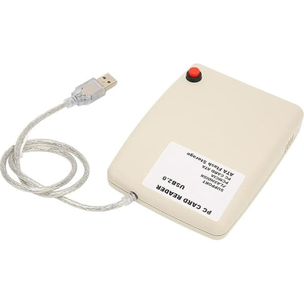 USB2.0 PCMCIA Card Reader PC Card Reader Support Memory Card 68 Pin PCMCIA Card to USB Adapter Converter ATA Card Reader for Home Office Plug and Play